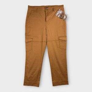CABI Paper Bag Cargo Pants Style #6045 Size 10 Brown NWOT